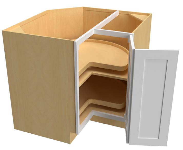 Fabuwood Hallmark 33" Lazy Susan Corner Base Cabinet - LSB33